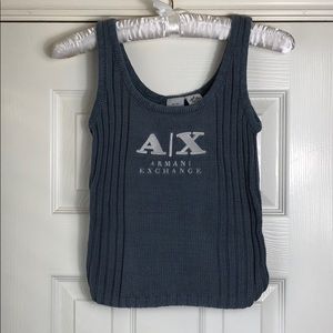 Grey Armani Exchange Sweater Top